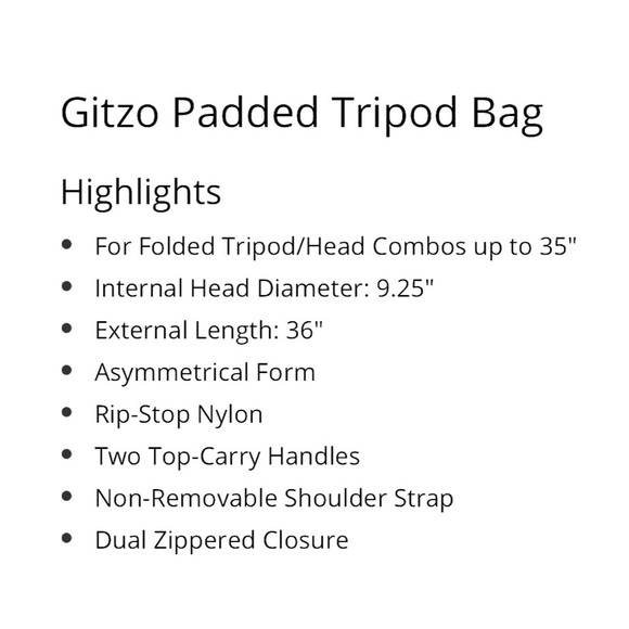 Gitzo Padded Tripod Bag - Picture 2 of 3